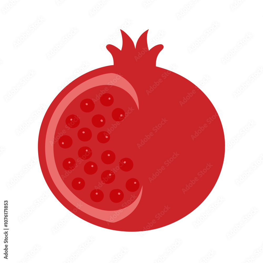 pomegranate icon, fruits vector icon - simple vector illustration of a pomegranate, in a simple and clean style, suitable for food and health themes. fruits flat illustration. pomegranate icon, fruits vector icon - simple vector illustration of a pomegranate, in a simple and clean style, suitable for food and health themes. fruits flat illustration.