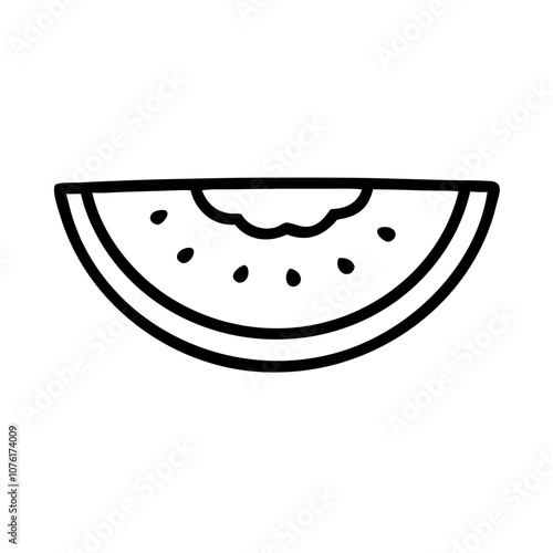 watermelon icon, fruits vector icon - simple vector illustration of a watermelon, in a simple and clean style, suitable for food and health themes. fruits flat illustration.