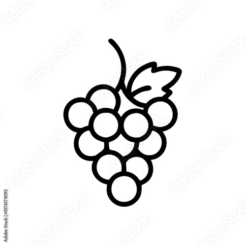 whitecurrant icon, fruits vector icon - simple vector illustration of a whitecurrant, in a simple and clean style, suitable for food and health themes. fruits flat illustration.