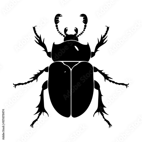 Beetle Silhouette Set: Unique Vector Art for Graphic Design Projects