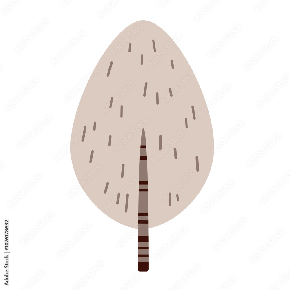 Winter tree, cute seasonal object. Hand drawn vector illustration in flat style
Winter tree, cute seasonal object. Hand drawn vector illustration in flat style