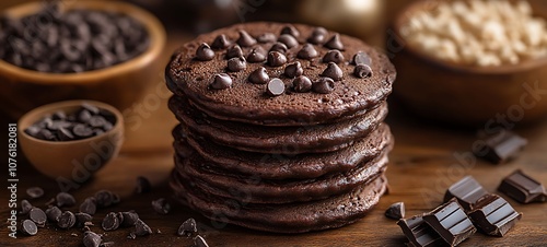 Wallpaper Mural A Stack of Delicious Chocolate Chip Cookies.

 Torontodigital.ca