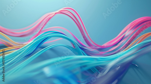 abstract colorful background of waves
