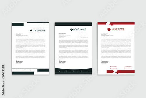 letterhead official business design template 