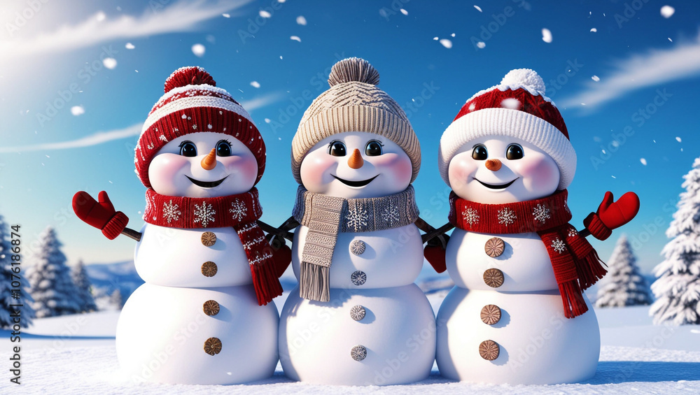 snowman on the snow, snowman on the snow snowman on the snow, snowman on the snow