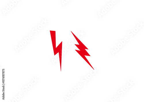 vector lightning drawing design