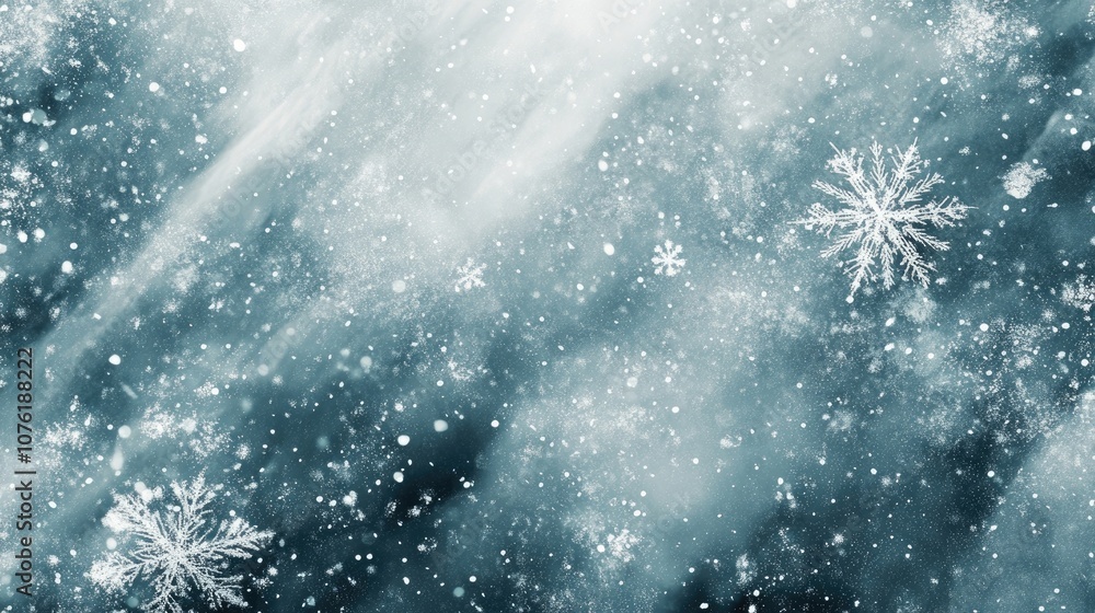 Abstract scratchy movie background highlights dynamic textures and layers, complemented by delicate snowflakes. This abstract background creates an engaging atmosphere with ample copy space. Abstract scratchy movie background highlights dynamic textures and layers, complemented by delicate snowflakes. This abstract background creates an engaging atmosphere with ample copy space.