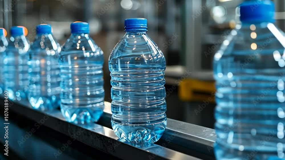 Bottled Water Production Line, water bottles, plastic bottles, manufacturing, factory, industry Bottled Water Production Line, water bottles, plastic bottles, manufacturing, factory, industry