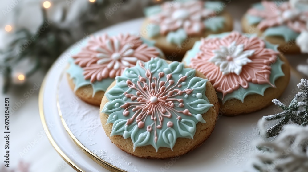 Deliciously decorated christmas cookies with festive shapes and colorful icing, perfectly arranged for a cozy holiday celebration displaying a variety of holiday-inspired designs and sweet treats for Deliciously decorated christmas cookies with festive shapes and colorful icing, perfectly arranged for a cozy holiday celebration displaying a variety of holiday-inspired designs and sweet treats for