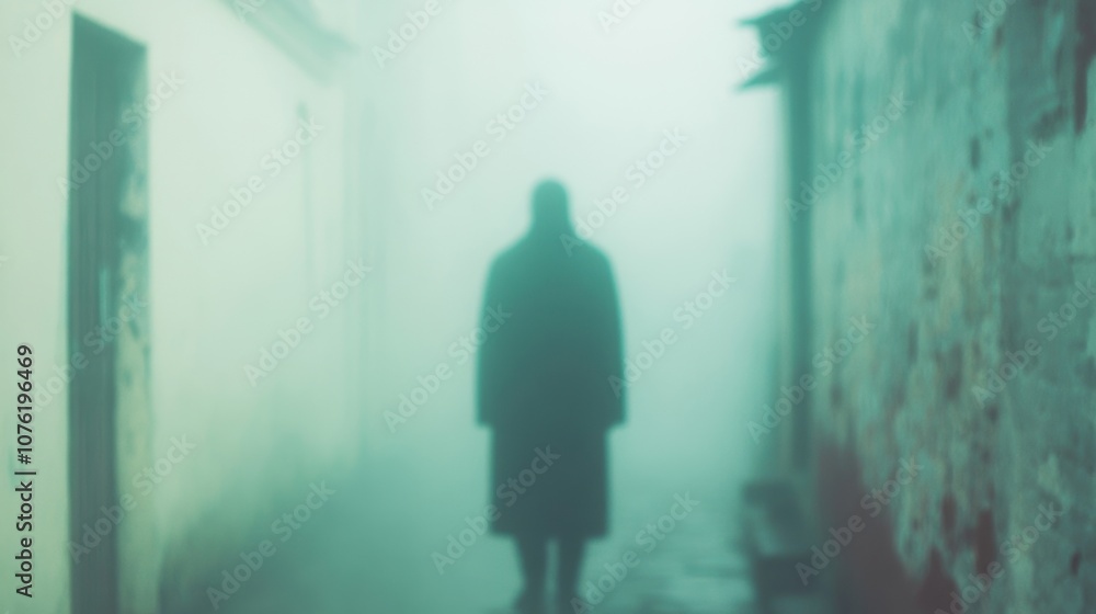 A solitary figure in a foggy alleyway, casting an eerie and mysterious atmosphere with a sense of suspense and isolation. A solitary figure in a foggy alleyway, casting an eerie and mysterious atmosphere with a sense of suspense and isolation.