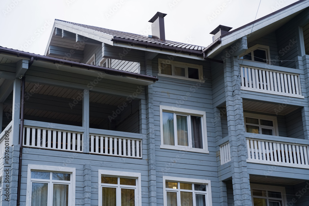 Elements of a beautiful wooden houses. Irkutsk from various perspectives. Variety of architectural styles. Elements of a beautiful wooden houses. Irkutsk from various perspectives. Variety of architectural styles.