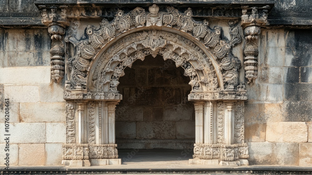 Ornate Archway of Ancient Temple Architecture Ornate Archway of Ancient Temple Architecture