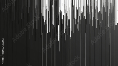 Abstract Vertical Line Pattern in Monochrome Tones