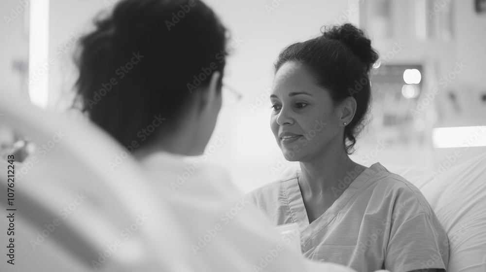 Nurse Supporting Patient in Overcrowded Hospital Setting Nurse Supporting Patient in Overcrowded Hospital Setting