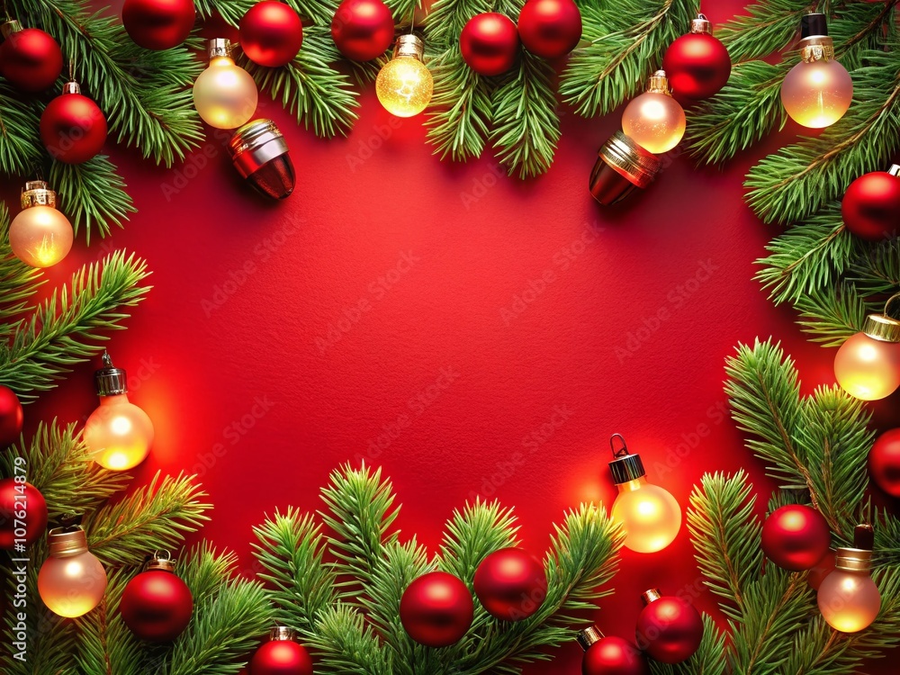 Minimalist Christmas Banner - Vertical AI Photo Minimalist Christmas Banner - Vertical AI Photo