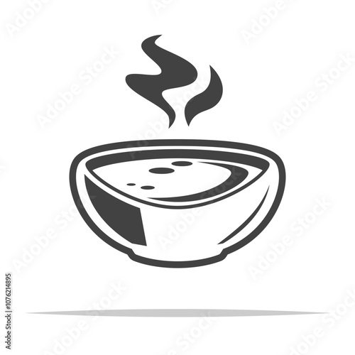 Chicken broth bouillon outline icon transparent vector isolated