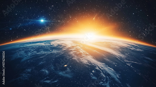 Wallpaper Mural The view of close-up on the earth Torontodigital.ca