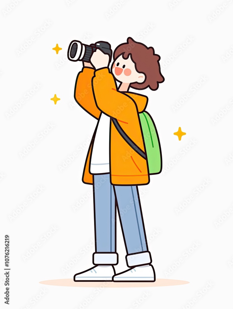 Cute Icon of a Woman Doing Winter Photography, Holding a Camera and Capturing Snowy Scenes in Flat Style with Soft Colors on White Background
Cute Icon of a Woman Doing Winter Photography, Holding a Camera and Capturing Snowy Scenes in Flat Style with Soft Colors on White Background