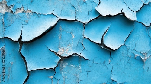 A cracked wall background, aged paint peeling off to reveal layers beneath, gritty and textured