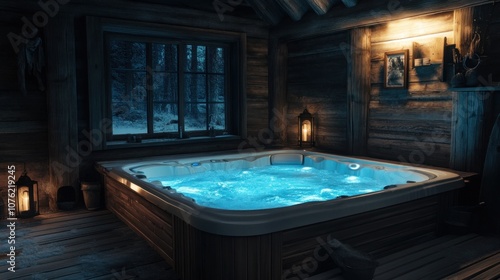 Hot Tub Relaxation in a Cozy Cabin