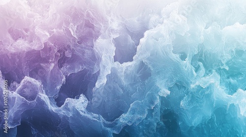 Abstract Frozen Texture in Purple and Blue photo