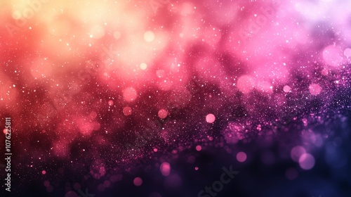 Glittering Pink and Purple Bokeh Background