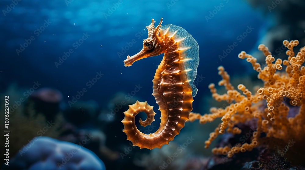 A photo of a mesmerizing seahorse A photo of a mesmerizing seahorse