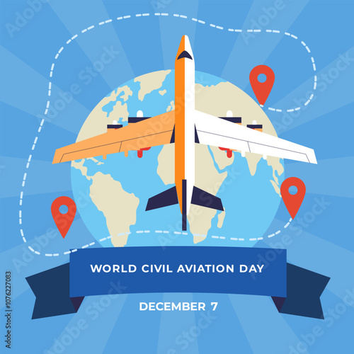 World aviation day poster