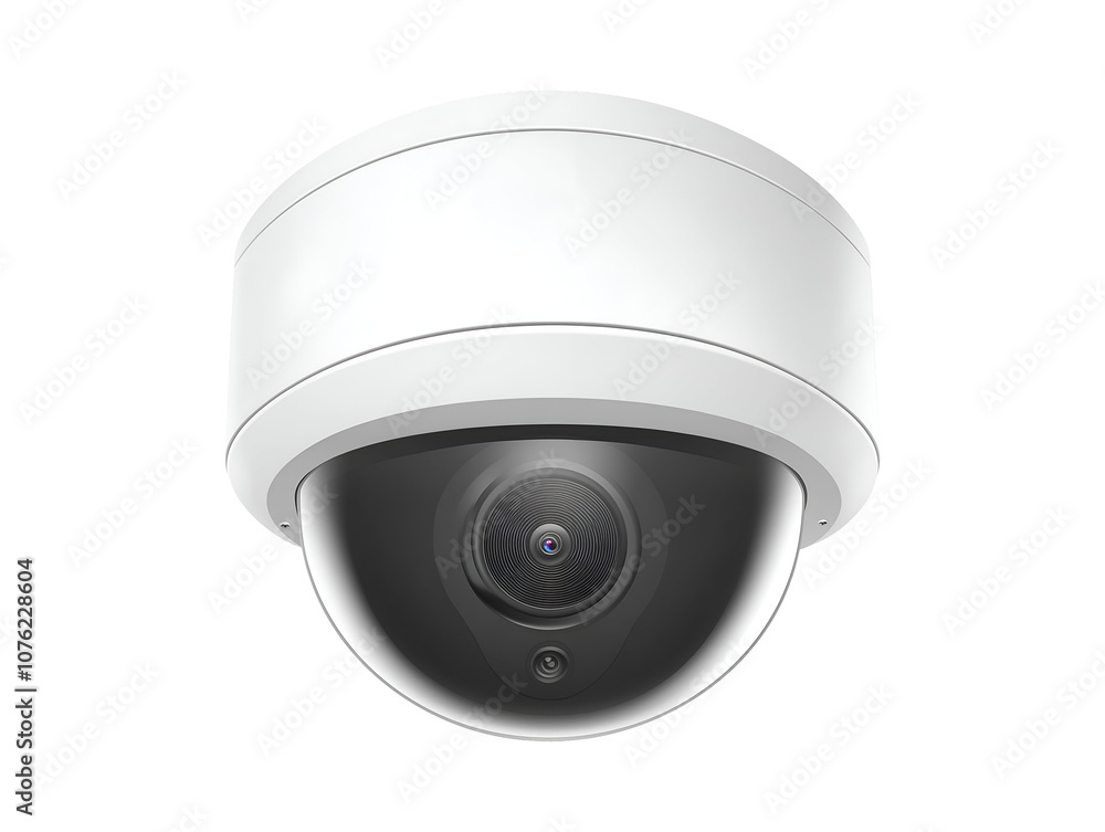 Dome security camera isolated on transparent or white background, png Dome security camera isolated on transparent or white background, png