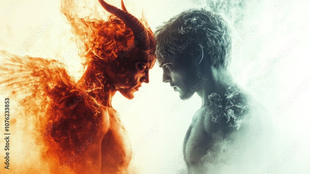 Angel and Demon Confrontation Angel and Demon Confrontation