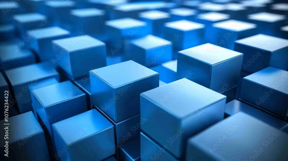 A background with blue blocks. A background with blue blocks.