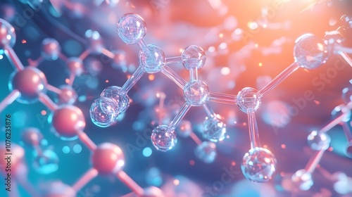 Visually striking and clinically precise holographic displays showcasing the molecular structures and interactions of complex drug compounds with vibrant colors and digital rendering
