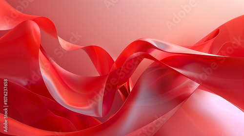 Abstract gradient curve background, 3d rendering. Digital drawing