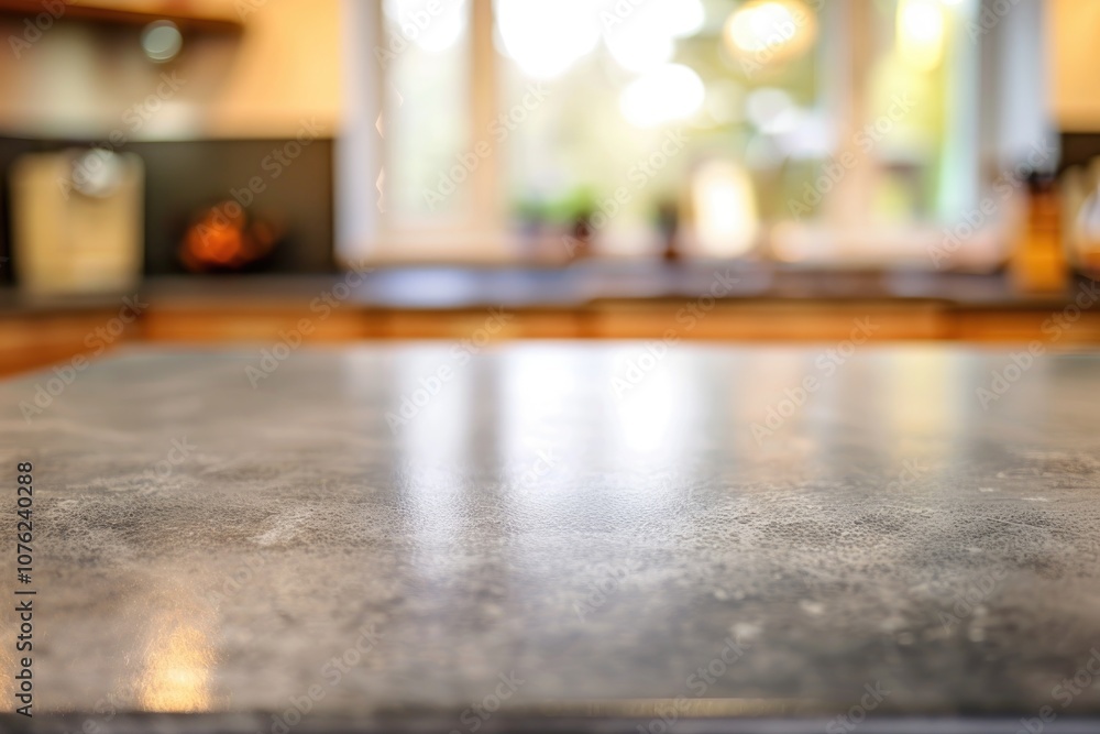 Modern Kitchen Countertop with Blurred Background - Stylish Interior Design and Home Decor Trends Modern Kitchen Countertop with Blurred Background - Stylish Interior Design and Home Decor Trends