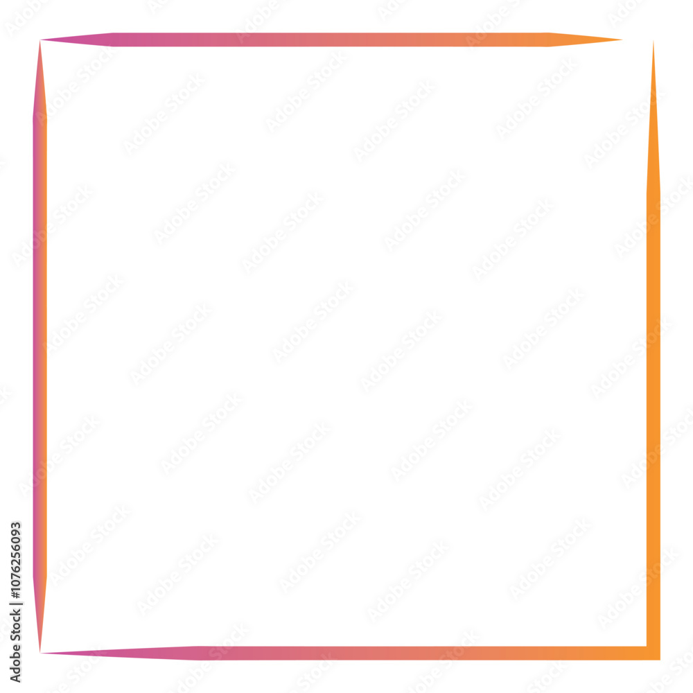 Rectangular gradient border. Vector illustration Rectangular gradient border. Vector illustration