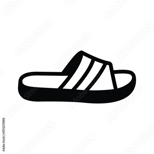 Get this amazing icon of chappal in modern style