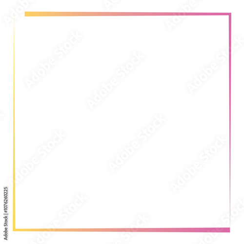 Rectangular gradient border. Vector illustration