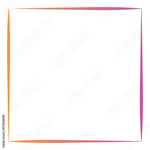 Rectangular gradient border. Vector illustration