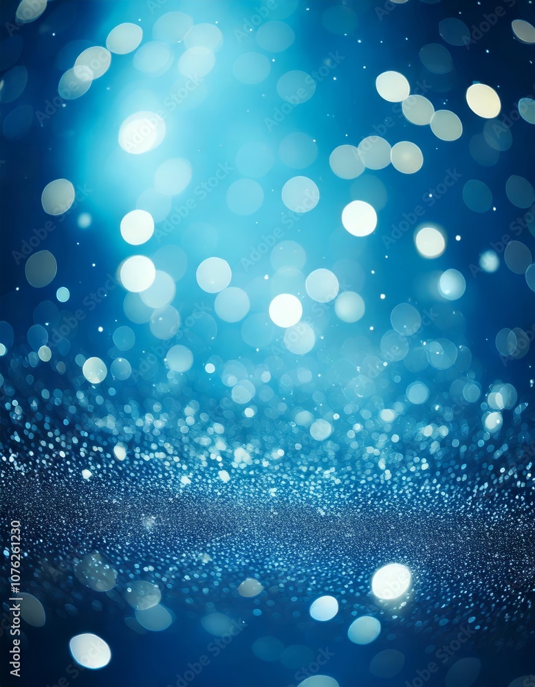 Blue Glitter Bokeh Background: A sparkling abstract backdrop with a mesmerizing blue gradient and soft, ethereal bokeh lights. Perfect for adding a touch of magic and sophistication to your designs. Blue Glitter Bokeh Background: A sparkling abstract backdrop with a mesmerizing blue gradient and soft, ethereal bokeh lights. Perfect for adding a touch of magic and sophistication to your designs.