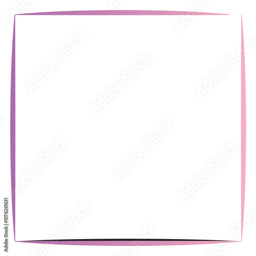 Rectangular gradient border. Vector illustration