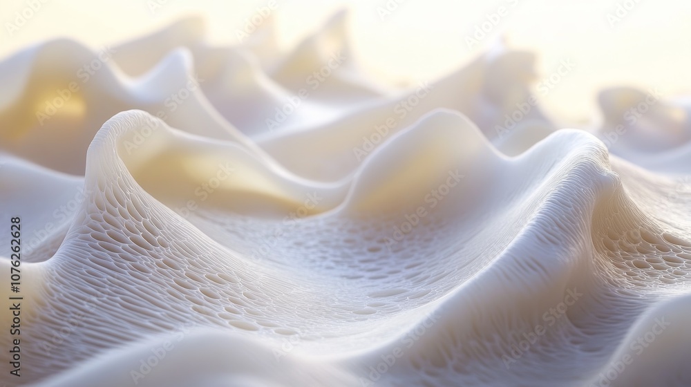 Smooth, flowing waves like those you see in water. Smooth, flowing waves like those you see in water.