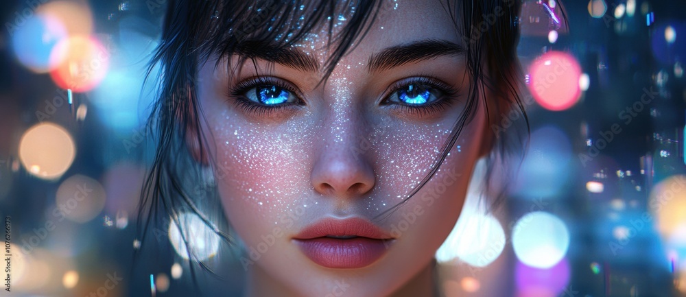 Blue Eyes Sparkle. Blue Eyes Sparkle.
