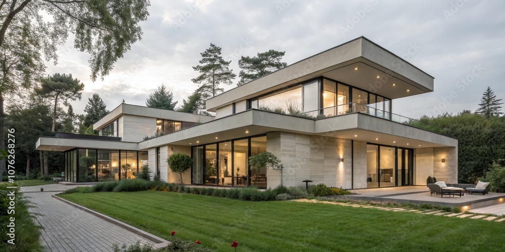 Modern Minimalist Family Home with Seamless Indoor-Outdoor Flow and Lush Garden Modern Minimalist Family Home with Seamless Indoor-Outdoor Flow and Lush Garden