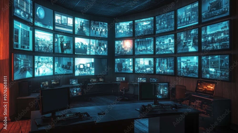 Security Control Room. Security Control Room.