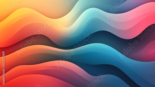 Abstract Wavy Gradient Background