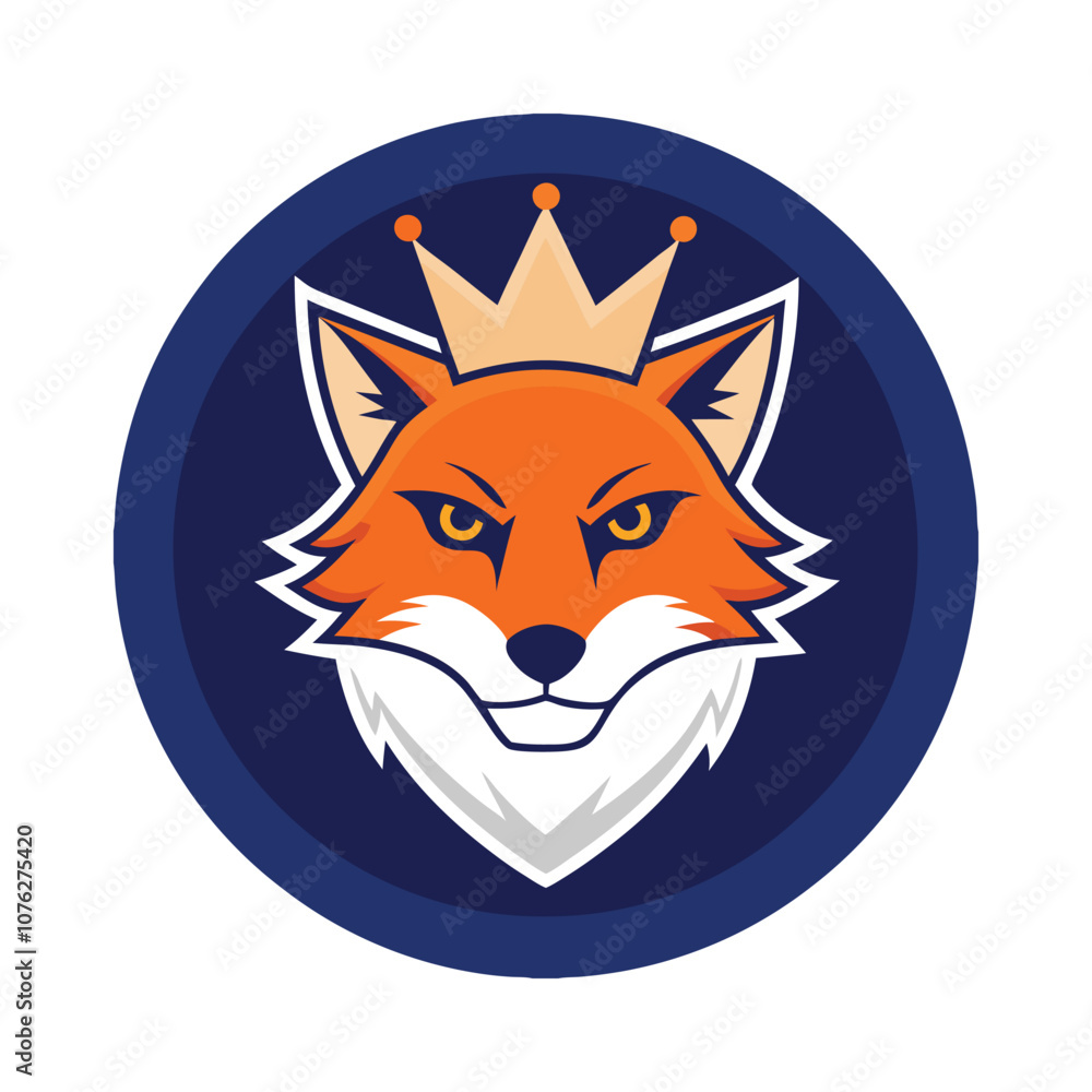 Obraz premium Red Fox Head Logo Vector - Stylish and Minimalist Wildlife Illustration for Bold Branding, Mascot Design, and Woodland Themes