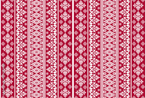 Abstract fabric pattern design, ancient tribal pattern design for fabric pattern. Shirts, pants, pillows, blankets, etc.
