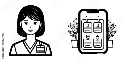 The modern icon of video chat Skype Work Office Productivity Job Employment