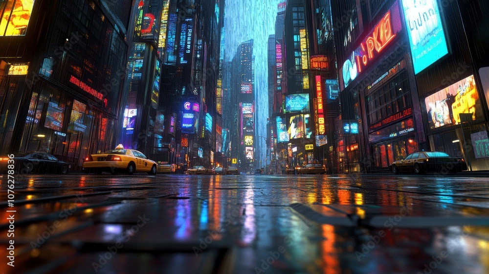 Neon City Rain. Neon City Rain.