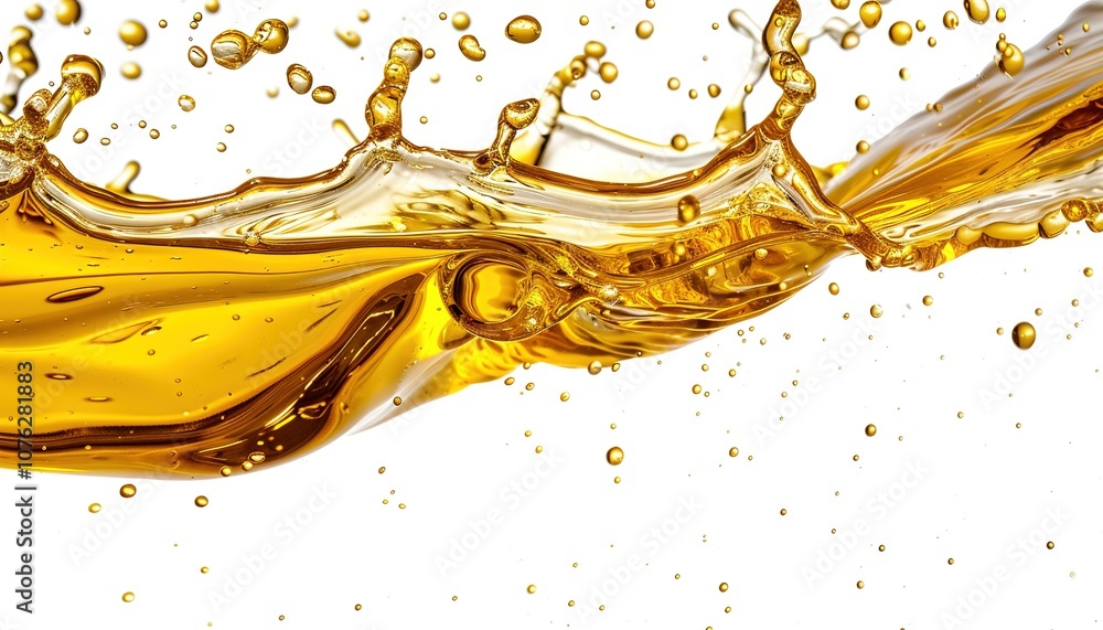 Cooking Olive pale yellow oil swirl splash isolated Cooking Olive pale yellow oil swirl splash isolated